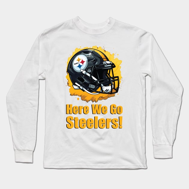 Pittsburgh Steelers Long Sleeve T-Shirt by vectrus